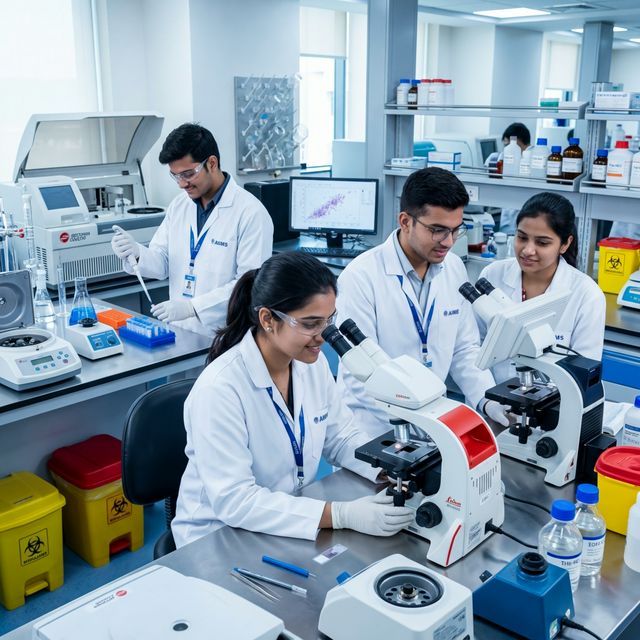 V Care Students in Lab
